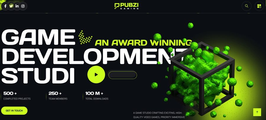 Gaming website built by WebwiseAI