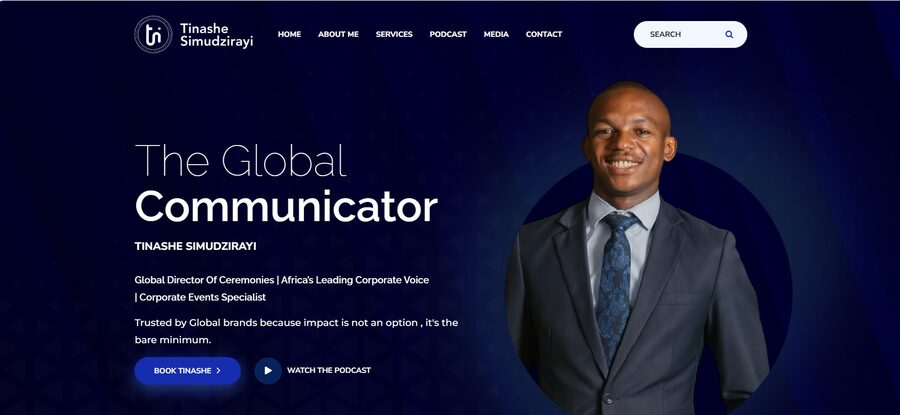 Global Comms website built by WebwiseAI