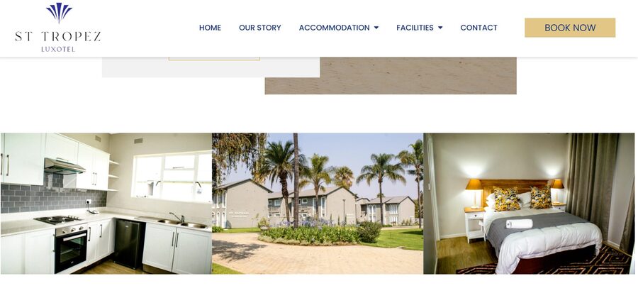 St Tropez website built by WebwiseAI